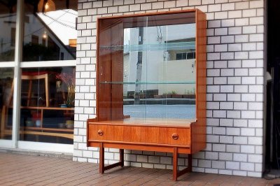 画像1: Glass cabinet SS-063