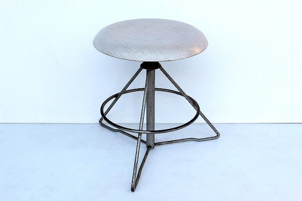 画像1: Metal stool SC-014 (1)