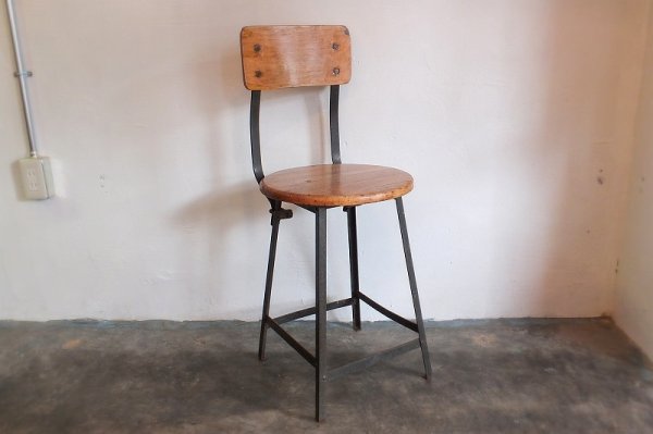 画像1: Metal chair SC-064 (1)