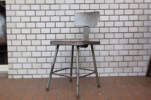 画像1: Metal chair SC-068 (1)