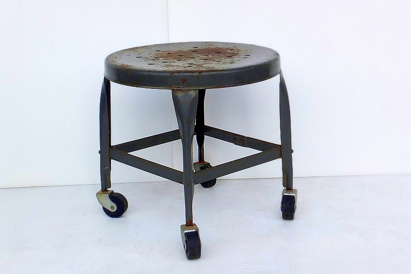 画像1: Metal stool SC-024
